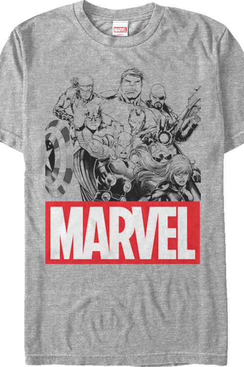 Marvel Avengers Group Sketch T-Shirtmain product image