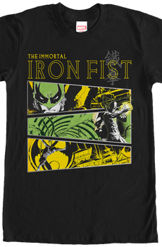 Marvel Comics Collage Iron Fist T-Shirt