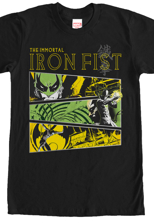 Marvel Comics Collage Iron Fist T-Shirt - main product image