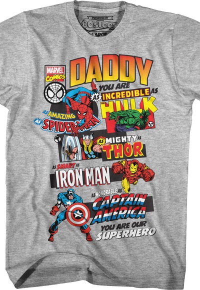 Marvel Comics Father's Day T-Shirt