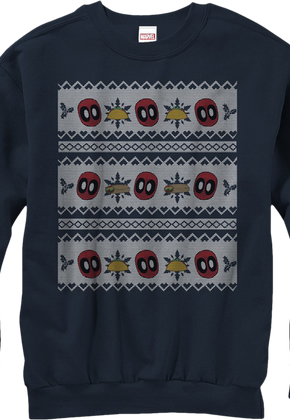 Marvel Comics Faux Ugly Deadpool Christmas Sweater