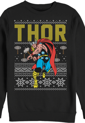 Marvel Comics Faux Ugly Thor Christmas Sweater