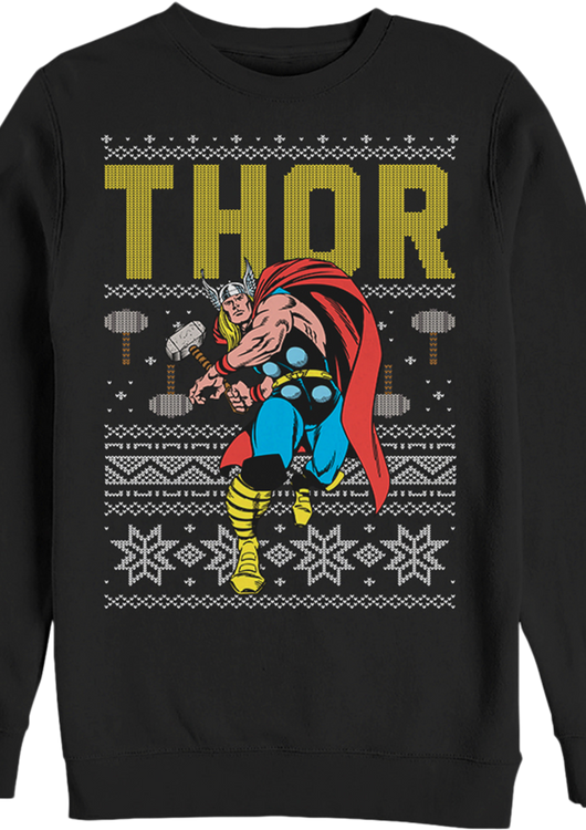 Marvel Comics Faux Ugly Thor Christmas Sweater - main product image