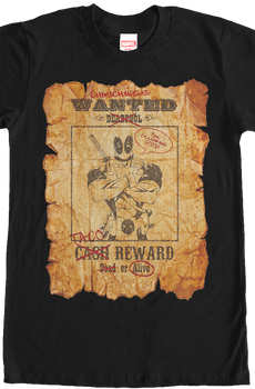 Marvel Deadpool Wanted Poster T-Shirt