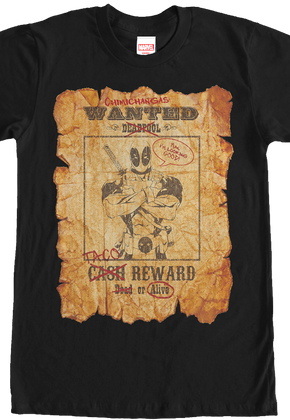 Marvel Deadpool Wanted Poster T-Shirt