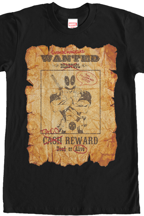 Marvel Deadpool Wanted Poster T-Shirtmain product image