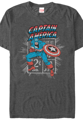 Marvel Stamp Captain America T-Shirt