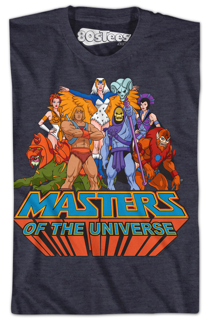 Masters of the Universe Group T-Shirt: He-Man, She-Ra