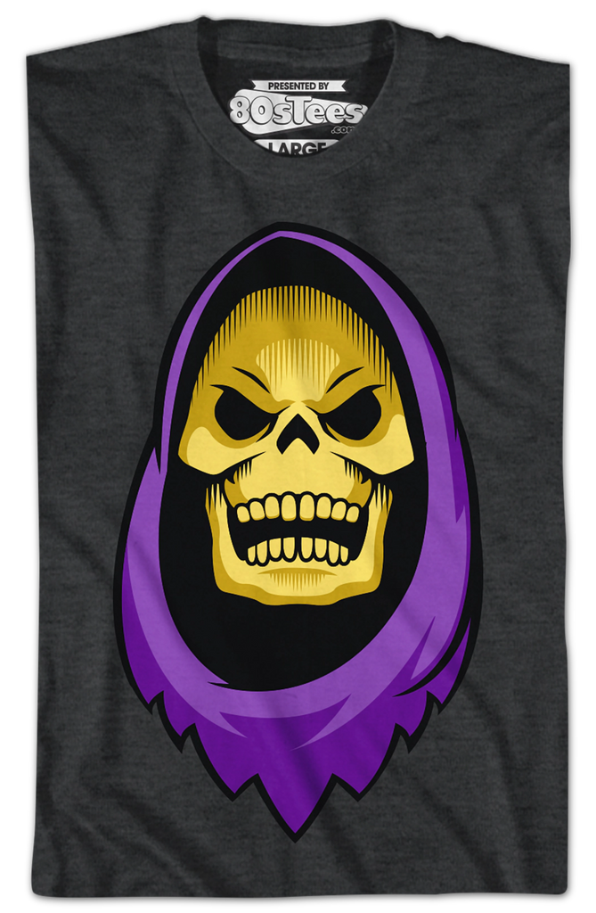 Masters of the Universe Skeletor Face T-Shirt: MOTU Mens T-Shirt