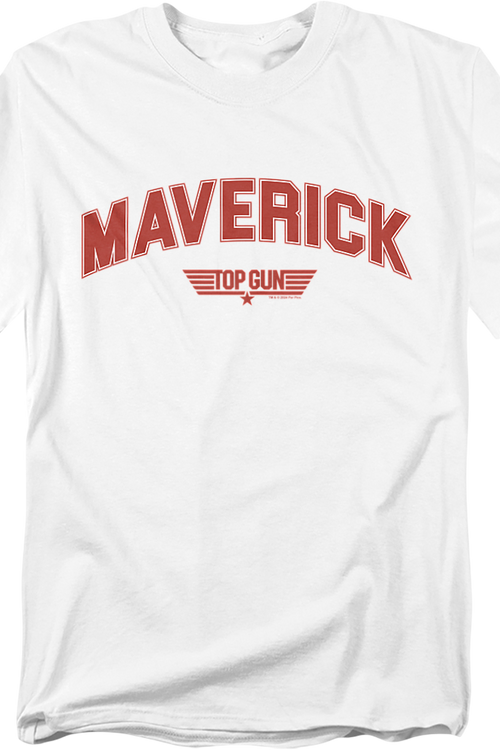 Maverick Chenille Letters Top Gun T-Shirt - main product image