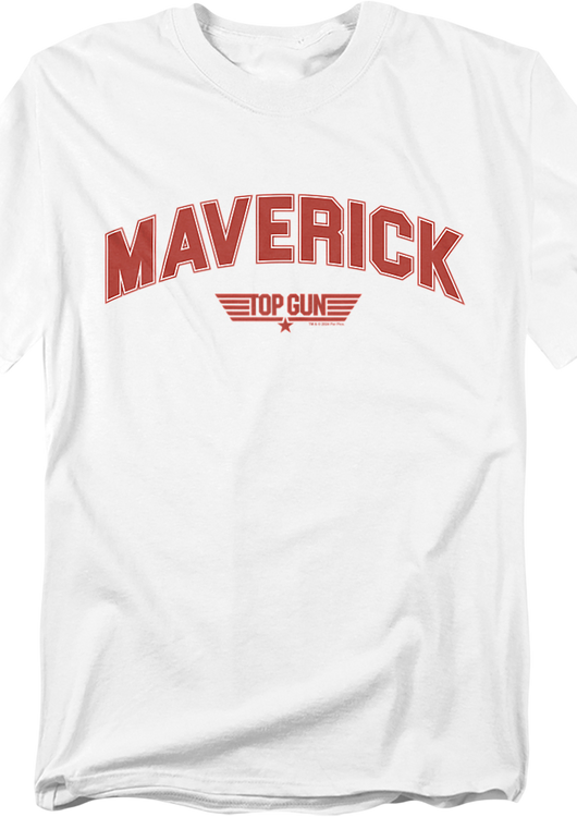 Maverick Chenille Letters Top Gun T-Shirt - main product image