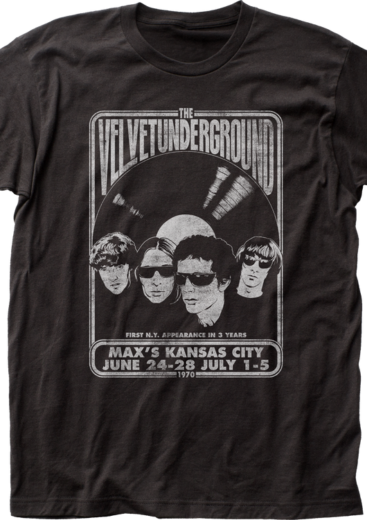 Max's Kansas City Velvet Underground T-Shirt - main product image