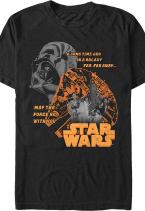 May The Force Be With You Collage Star Wars T-Shirt
