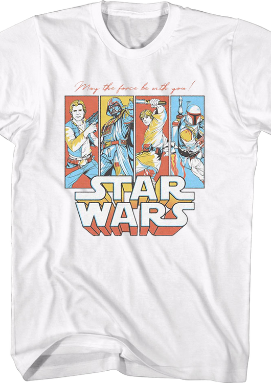 May The Force Be With You Pop Art Star Wars T-Shirt - main product image