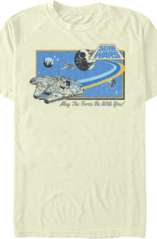 Retro May The Force Be With You Star Wars T-Shirt