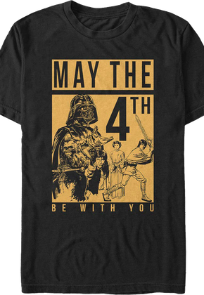 May The Fourth Be With You Sketches Star Wars T-Shirt