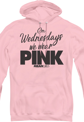 Mean Girls On Wednesdays We Wear Pink Hoodie