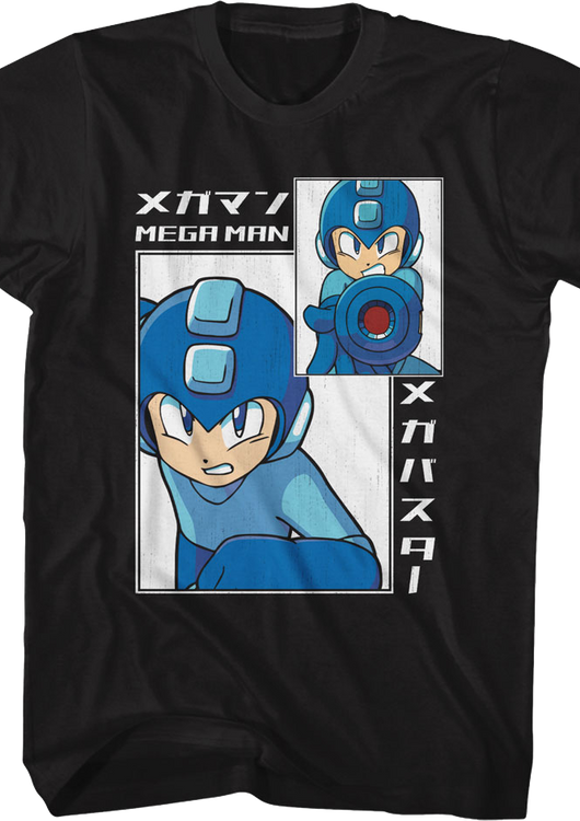 Big & Small Rectangles Mega Man T-Shirt - main product image