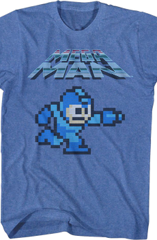 8-Bit Blue Bomber Mega Man T-Shirt