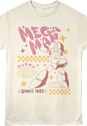 Bubble Letters Mega Man T-Shirt