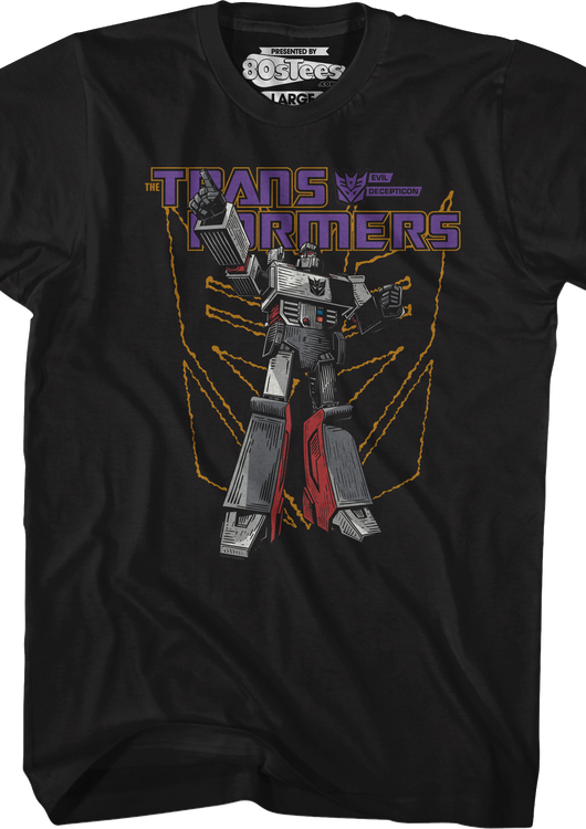 Megatron Battle Pose Transformers T-Shirt - main product image