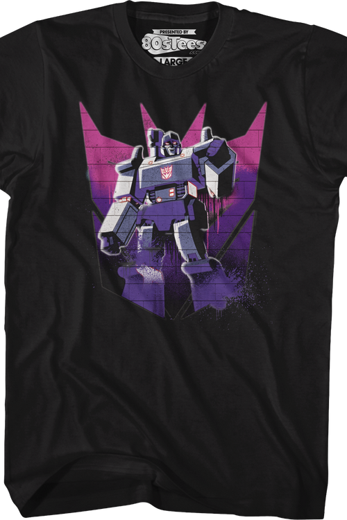 Megatron Decepticon Spray Logo Transformers T-Shirtmain product image