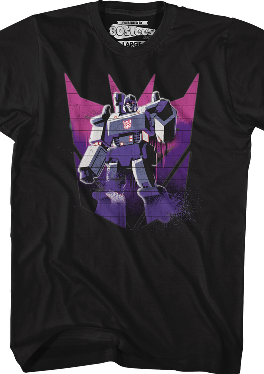 Megatron Decepticon Spray Logo Transformers T-Shirt - main product image