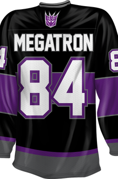 Megatron Decepticons Transformers Hockey Jersey