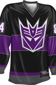 Megatron Decepticons Transformers Hockey Jersey