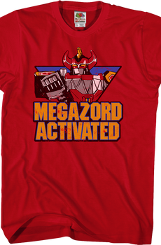 Megazord Activated Mighty Morphin Power Rangers T-Shirt