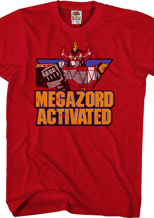 Megazord Activated Mighty Morphin Power Rangers T-Shirt - main product image