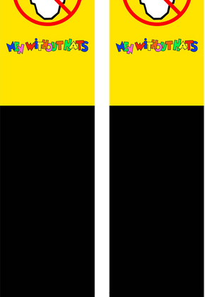 Men Without Hats Logo Socks