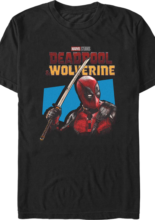 Merc With A Katana Deadpool & Wolverine Marvel Comics T-Shirt - main product image