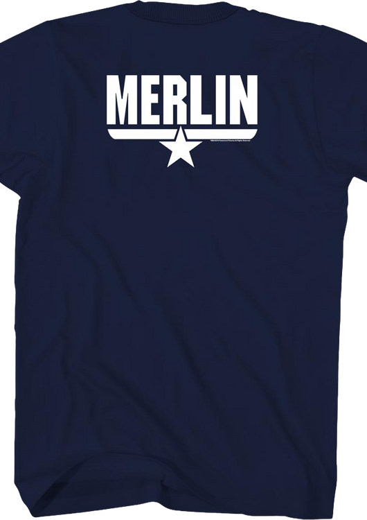 Merlin Name Top Gun T-Shirt - main product image