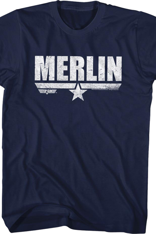 Distressed Merlin Top Gun T-Shirtmain product image