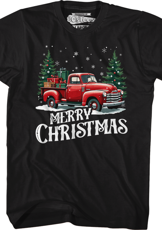Merry Christmas Truck T-Shirt - main product image