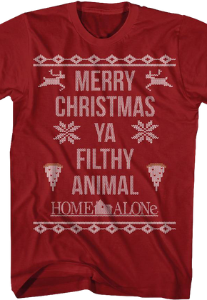 Merry Christmas Ya Filthy Animal Home Alone T-Shirt