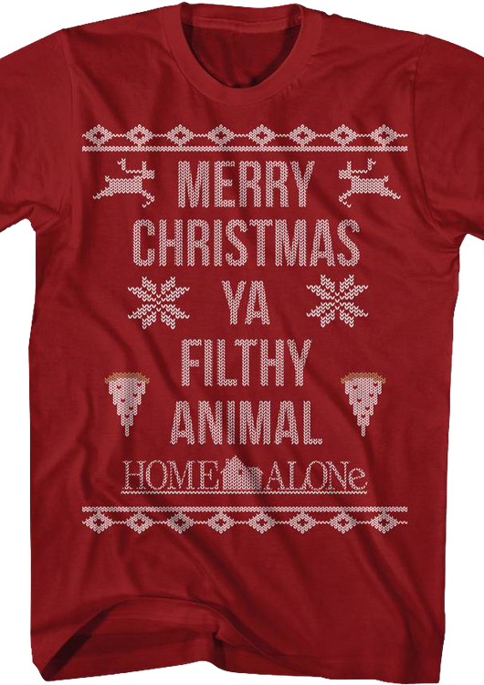 Merry Christmas Ya Filthy Animal Home Alone T-Shirt - main product image