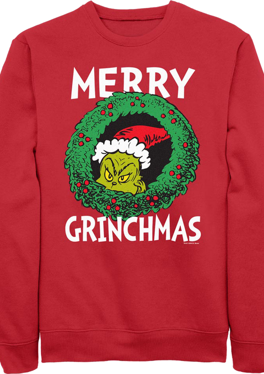 Merry Grinchmas Dr. Seuss Sweatshirt - main product image