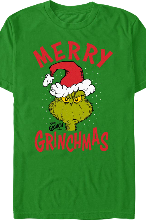 Green Merry Grinchmas Dr. Seuss T-Shirtmain product image