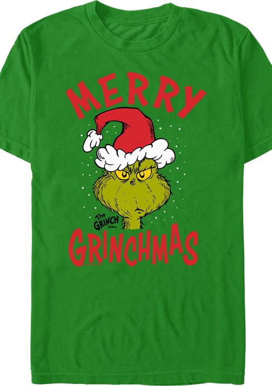 Green Merry Grinchmas Dr. Seuss T-Shirt - main product image