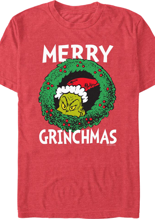 Merry Grinchmas Dr. Seuss T-Shirt - main product image