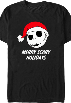 Merry Scary Holidays Nightmare Before Christmas T-Shirt