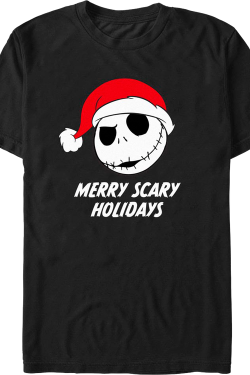 Merry Scary Holidays Nightmare Before Christmas T-Shirtmain product image