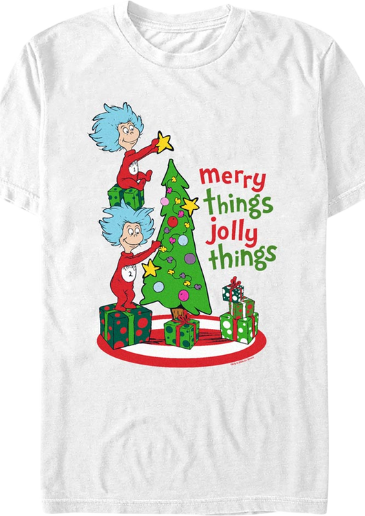 Merry Things Jolly Things Dr. Seuss T-Shirt - main product image