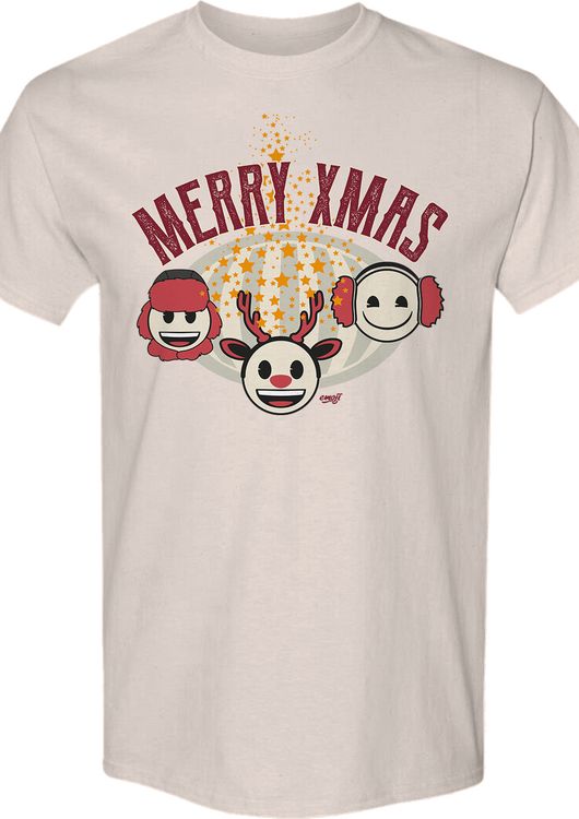 Merry Xmas Emoji T-Shirt - main product image