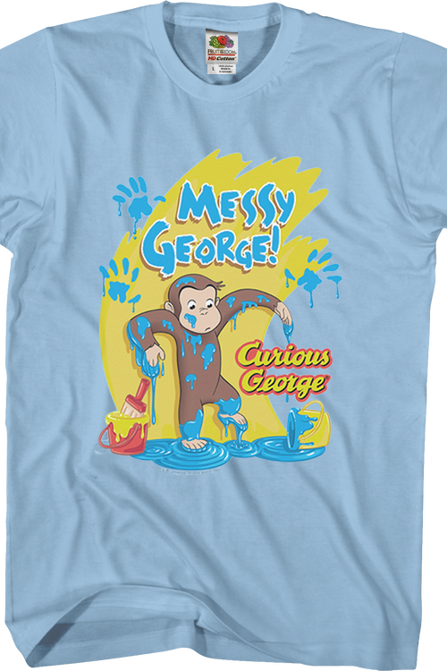 Messy Curious George T-Shirt - main product image