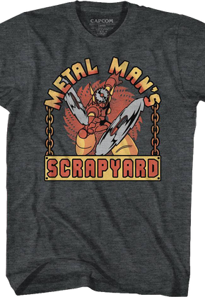 Metal Man's Scrapyard Mega Man T-Shirt