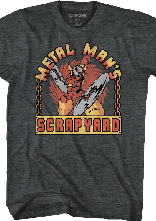 Metal Man's Scrapyard Mega Man T-Shirt - main product image