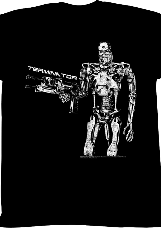 Metallic Skeleton Terminator T-Shirt - main product image